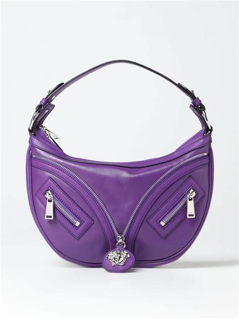 borsa viola versace|versace borse a mano.